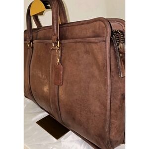 Coach Vintage RARE Embassy Thin Toffee Leather Satchel USA